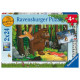 Gruffalo puzzel, 2x 24 stukjes