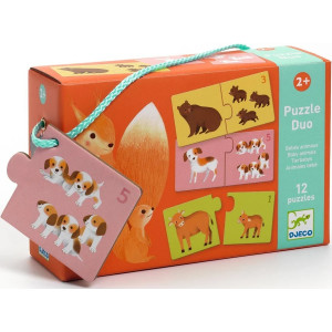 Djeco, duo puzzel Baby animals