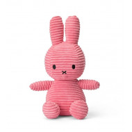 Nijntje corduroy knuffel, bubblegum roze