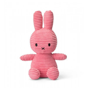 Nijntje corduroy knuffel, bubblegum roze