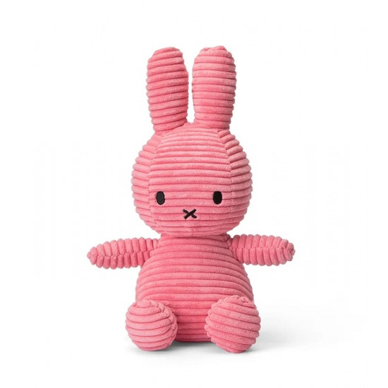 Nijntje corduroy knuffel, bubblegum roze