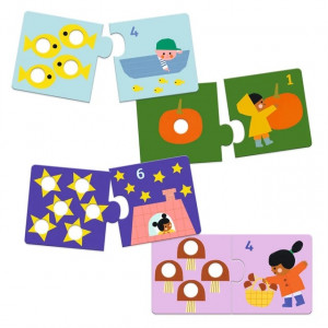 Djeco, duo puzzel First figures