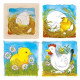 Pakket: Kom maar, kipjes! + knuffeltje + Houten puzzel