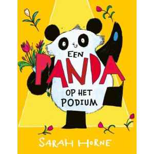 Een panda op het podium