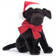 Jellycat, Winter Warmer Pippa Black Labrador
