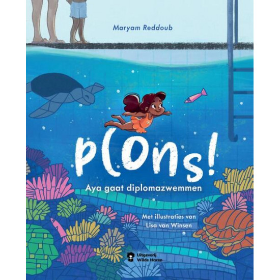 Plons! Aya gaat diplomazwemmen