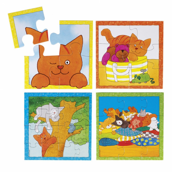 Dikkie Dik 4 in 1 puzzel