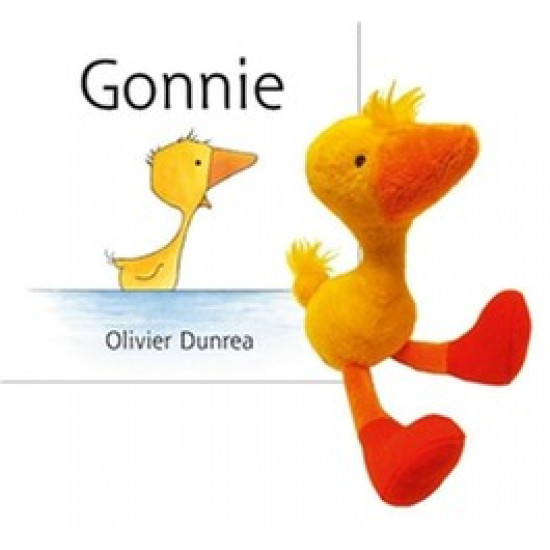 Gonnie is een gansje met knuffel