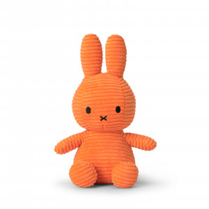 Nijntje corduroy knuffel, oranje