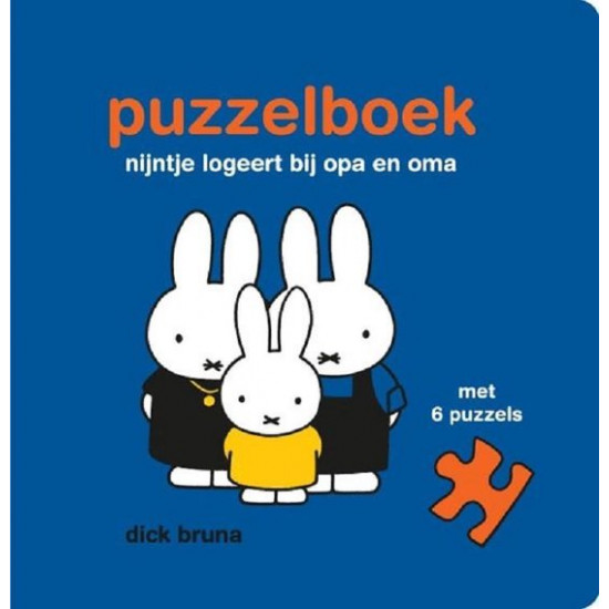 Puzzelboek, nijntje logeert bij opa en oma