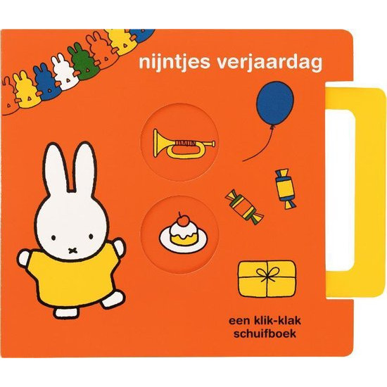 Klik-klak schuifboek, nijntjes verjaardag