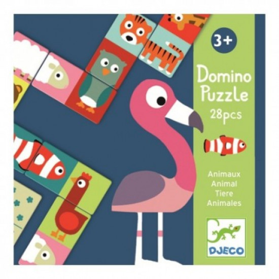 Djeco, Domino puzzel dieren