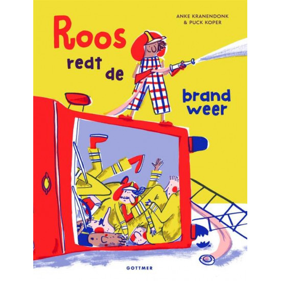 Roos redt de brandweer