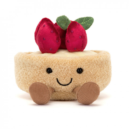 Jellycat, Amuseables Fleurette Tarte Aux Fraises Jellycat, Amuseables Fleurette Tarte Aux Fraises