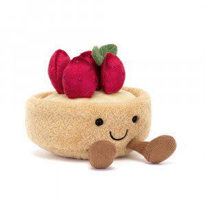 Jellycat, Amuseables Fleurette Tarte Aux Fraises