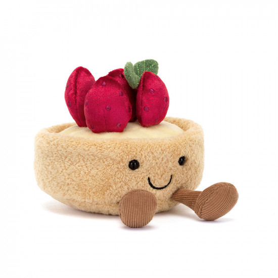 Jellycat, Amuseables Fleurette Tarte Aux Fraises Jellycat, Amuseables Fleurette Tarte Aux Fraises