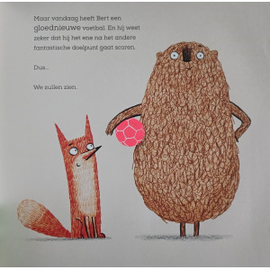 Frank en Bert trappen een balletje