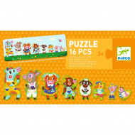 Djeco, puzzel - Groot en klein op de boerderij