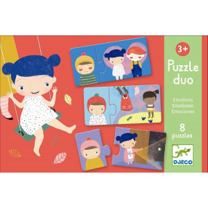 Djeco, duo puzzel Emoties