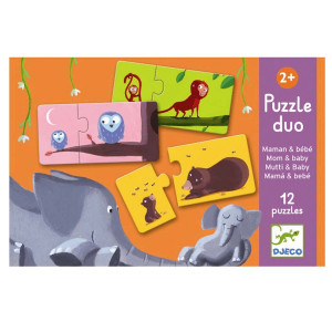 Djeco, duo puzzel Mama en kind