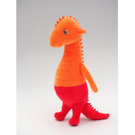 Draakje Vurig knuffel( oranje)