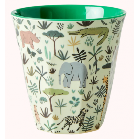 Rice beker, Jungle print groen