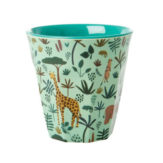 Rice beker, Jungle print groen