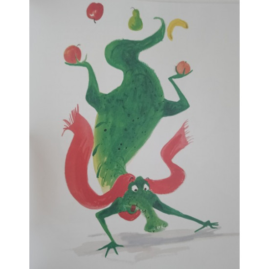 Er kwam een krokodil logeren
