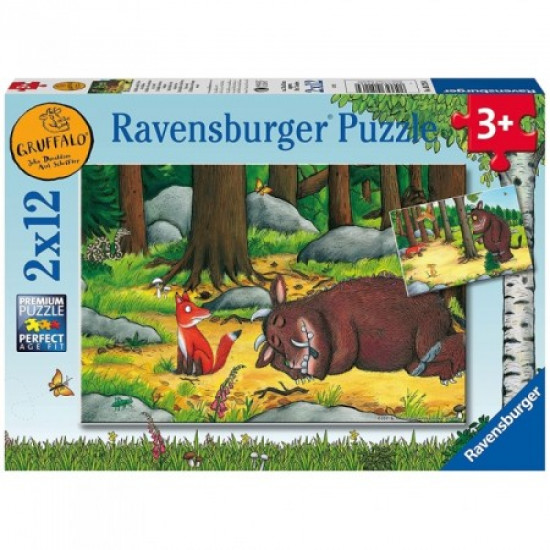 Gruffalo puzzel, 2x 12 stukjes Gruffalo puzzel, 2x 12 stukjes