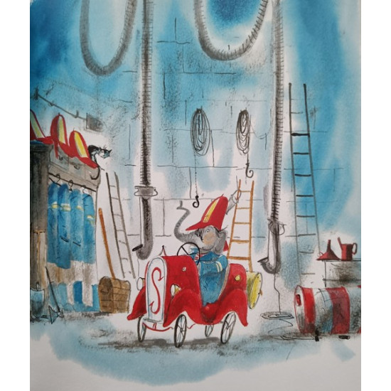 Spuit Elf wordt brandweerolifant