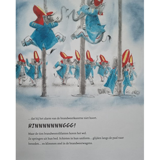 Spuit Elf wordt brandweerolifant