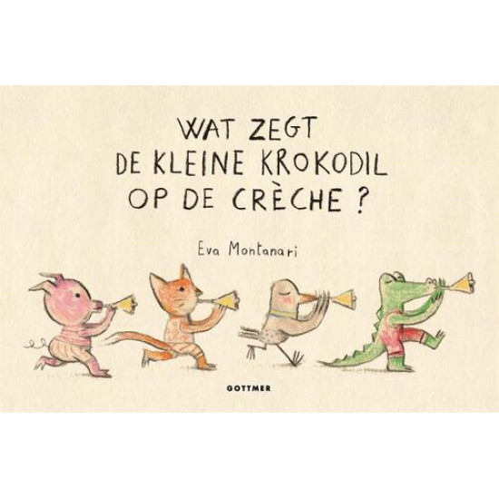 Wat zegt de kleine krokodil op de crèche?